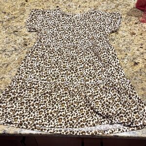 Old Navy Kids Dress - Brown Animal Print